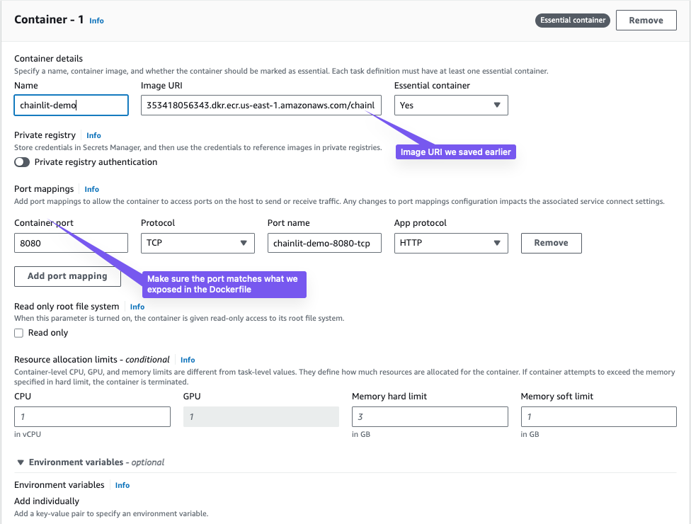 Fill in task details